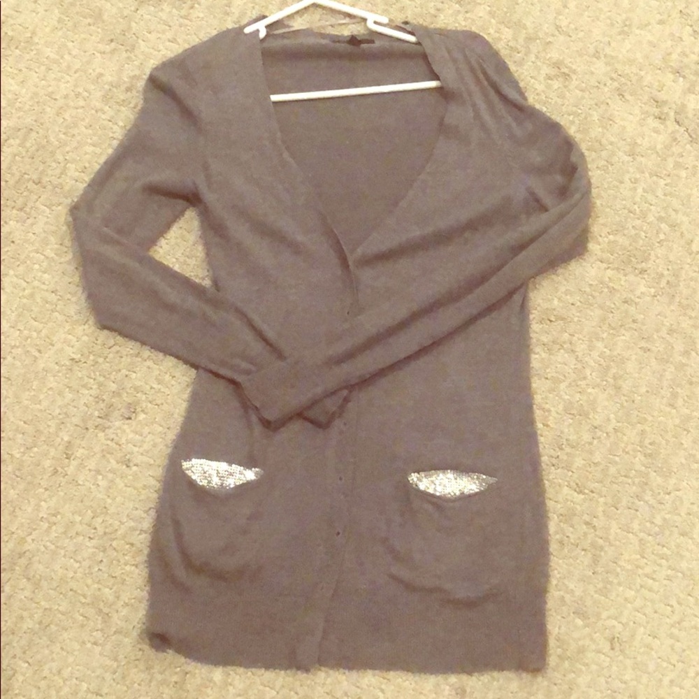 Cardigan with sequins
